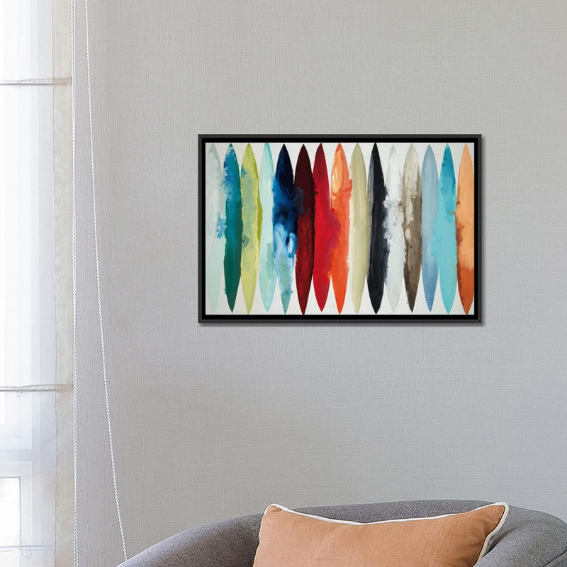 «Even Flow» par Randy lbberd - Estampe numérique sur toile tendue avec châssis, H 18 po x l 26 po x P 1,5 po, Pas de tapis