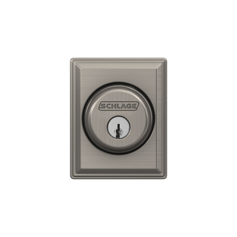 Grandville Single Cylinder Deadbolt, Satin Nickel