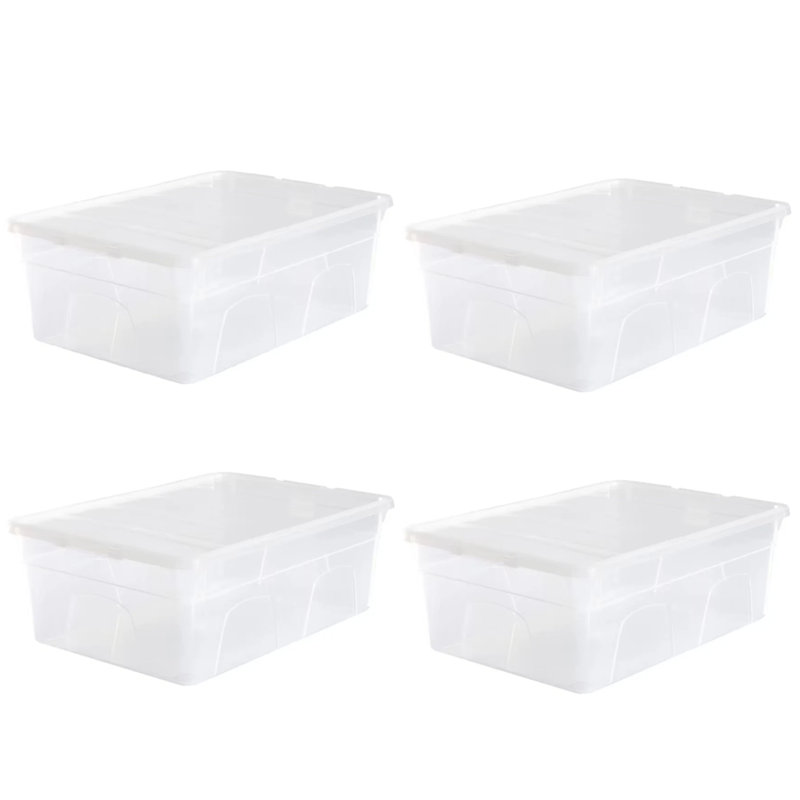 Whitefurze Plastic Storage Tub & Tote