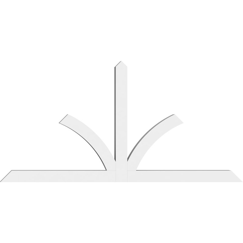 Support pour pignon en PVC de qualité architecturale Richland, H 42 po x l 84 po (pas: 12/12), P 4 po x F 4 po