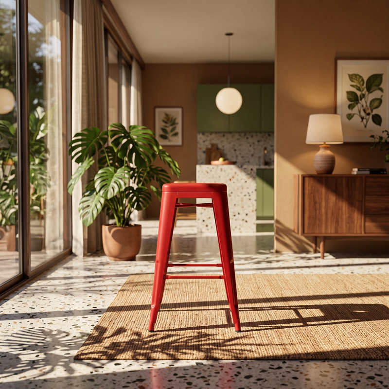 Tabouret de bar à hauteur de comptoir en fer l 15,7 po x P 15,7 po x H 24 po Lily (ensemble de 2)