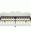Lit de jour rembourré en tissu Sherpa avec dossier en forme de nuage Ironesha-107151157-107151156