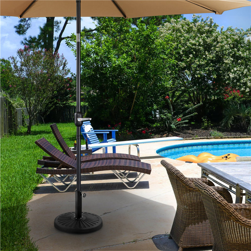 10.1kg Free Standing Umbrella Base, Black