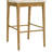 Tobias Coastal Modern Wood Bar Height Kitchen Bar Stool In Amber Glow Finish With White Boucle Fabric Upholstered Seat - Set Of 3-1583347395-1583347394-1583347396