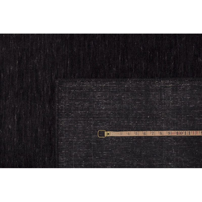 Hand Loomed Area Rug in Black