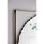 Miroir coquelicot 32 po x 1 po x 32 po avec cadre en métal doré - Design moderne pour décoration murale de salle de bain et de vestibule
