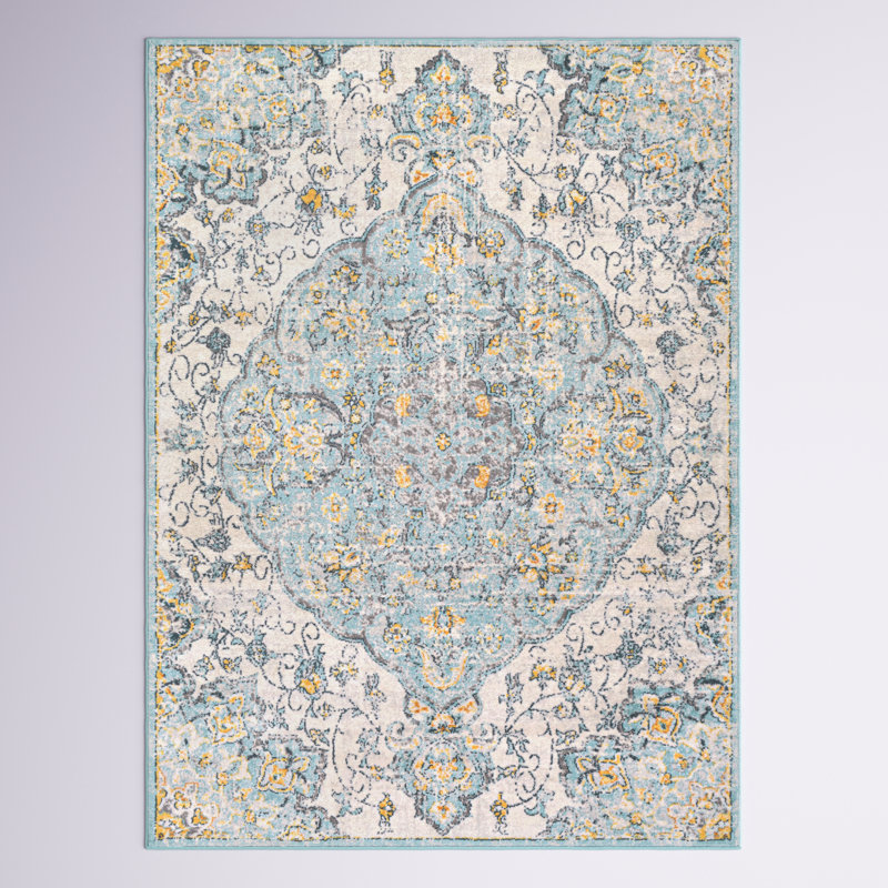 Cabe Floral Indoor Rug, Rectangle 9' x 12'3"