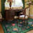 Boho Floral Washable Area Rugs for Living Room Non Slip Indoor Ultra-Thin Throw Room Carpe-1046118986