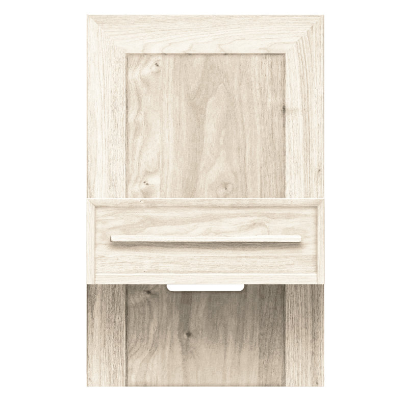Moduluxe 1 - Drawer Solid Wood Nightstand, Conventional, Cognac Cherry