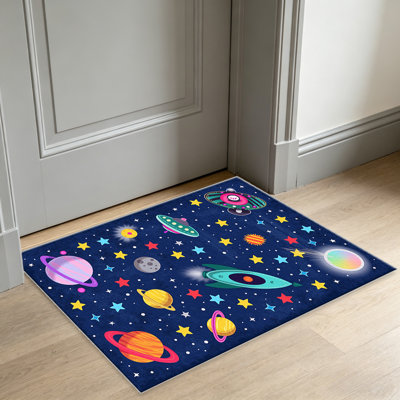 Cosmic Space Adventure area rugs for Living Room, Soft and Comfortable, Suitable for all seasons, easy to maintain, machine washable Indoor floor mat, Under Table Farmhouse suitable for Bedroom, Dining Room, Study, Patio, Balcony, Home Decor
