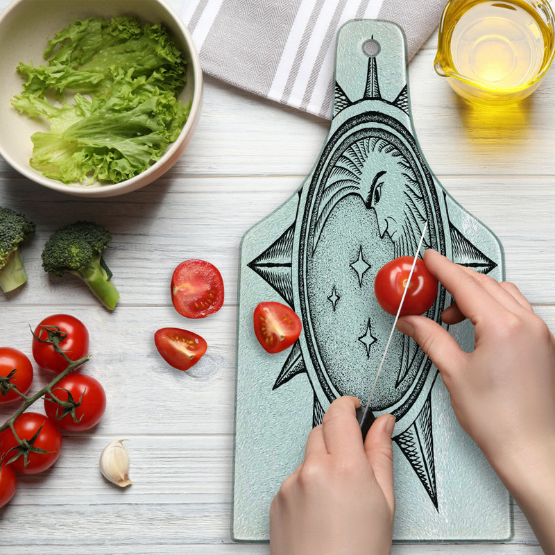 Planche à découper en verre trempé Ambesonne