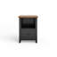 Classeur 1 tiroir 22 pouces, aucun assemblage requis, finition noire et whisky-121226214