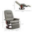 Fauteuil inclinable manuel en similicuir, bois-1144090376