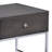 End Table, Gray Oak & Chrome