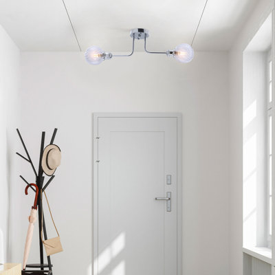 Auli Glass Flush Ceiling Light