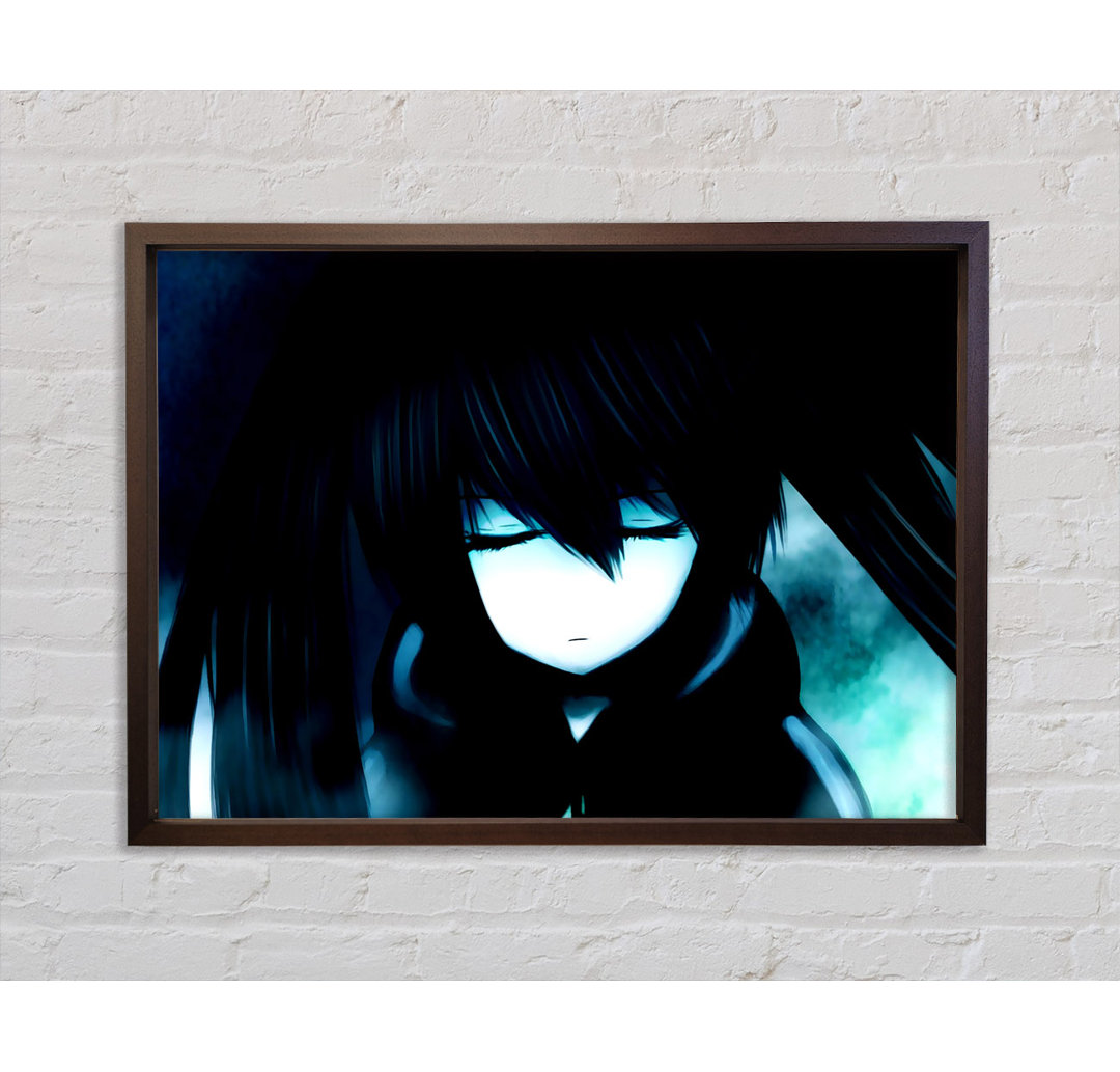 Black Rock Shooter - Einzelner Bilderrahmen Kunstdrucke auf Leinwand