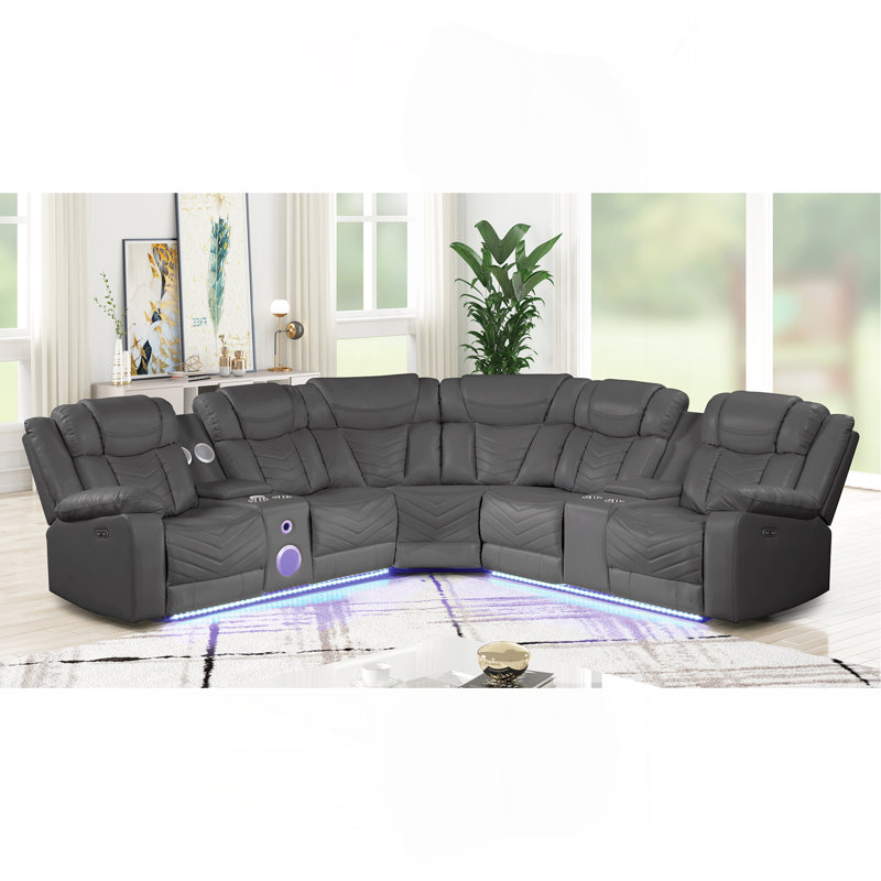 Canapé modulaire inclinable de style moderne