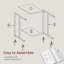 Table-plateau en forme de C Edgecliff - Bureau robuste pour ordinateur portable, nourriture et lecture-605754318