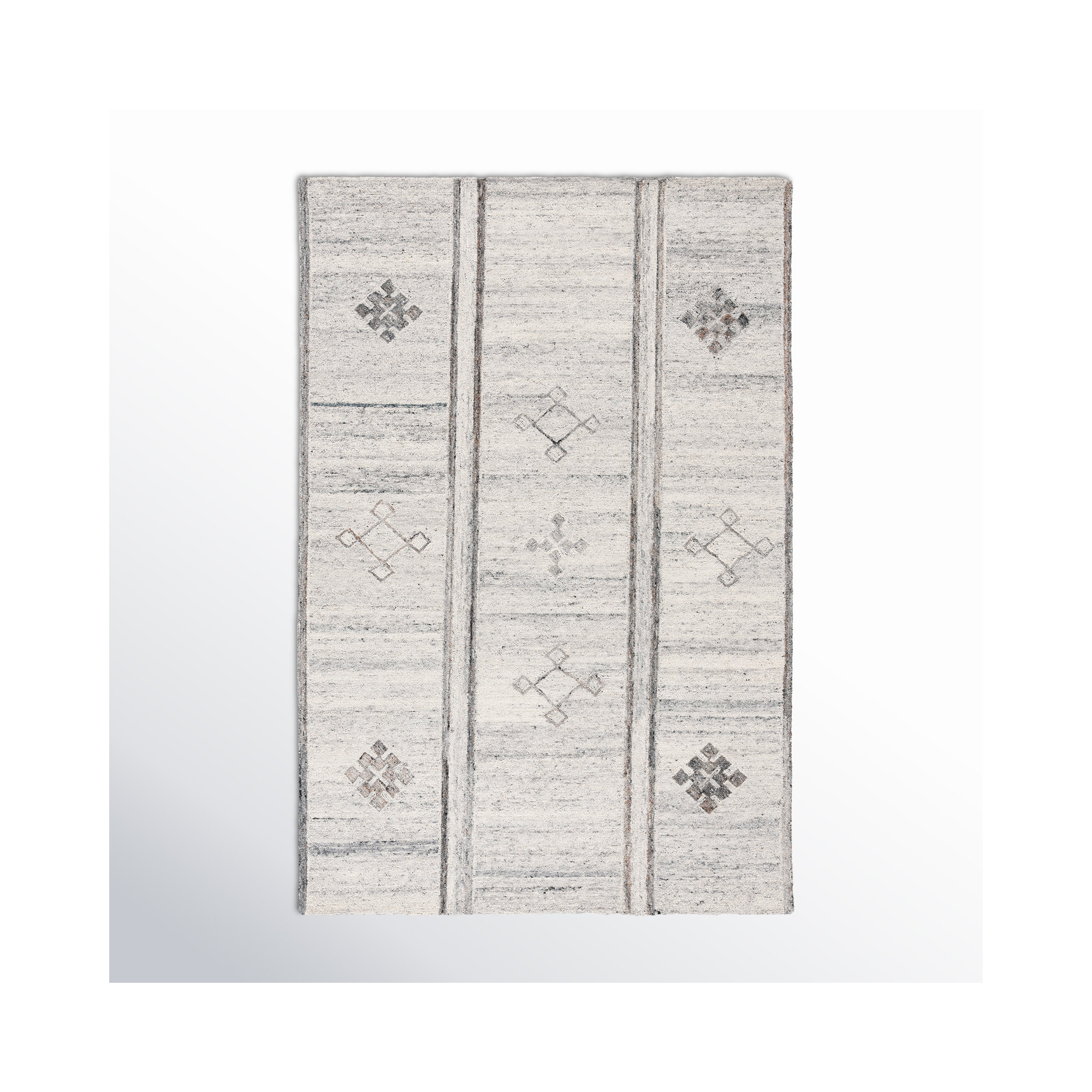 Jax Hand Tufted Brown / Beige Rug, Rectangle 8' x 10'