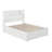 Casandra Solid Wood Platform Bed with Panel Footboard and Storage Drawer-87655099-87655101