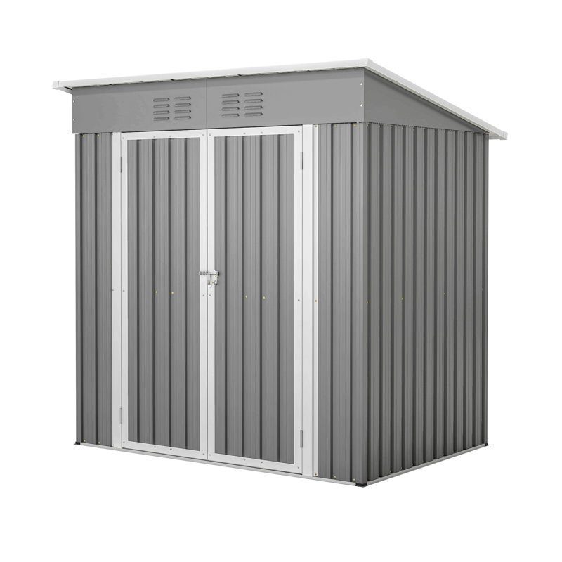 6 ft. W x 4 ft. D Lean-To Metal Storage Shed