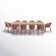 Farrah Euro Café Rectangular 10 - Person 110" Long Dining Set