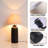  28'' Modern Ceramic Table Lamp with Black Tapered Base and Natural Linen Shade, Ideal for Bedroom Nightstands, Living Room End Tables or Study Desks-1683260816