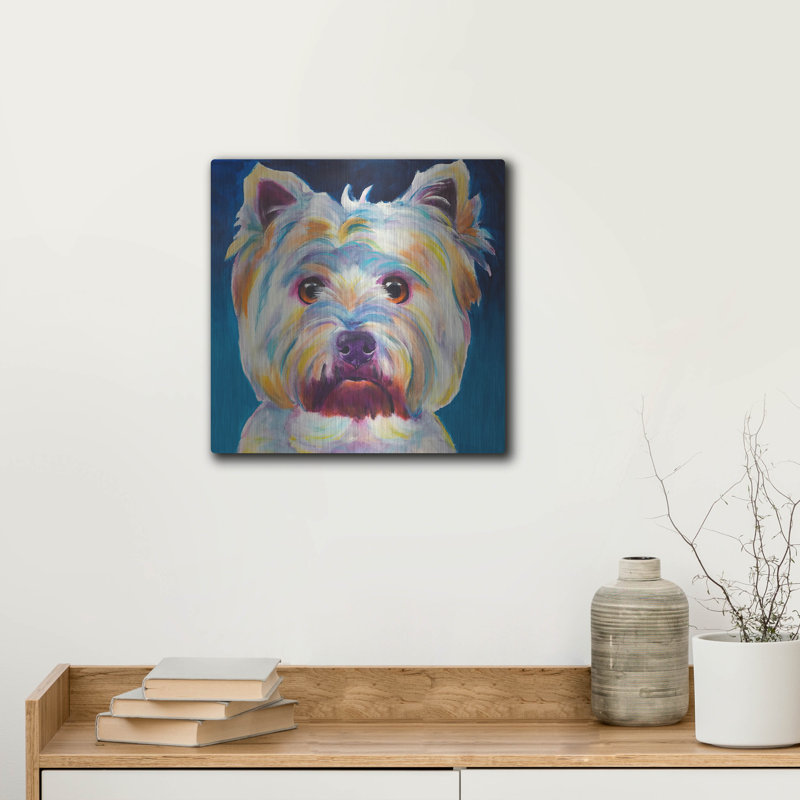 «Westie - Chispy» par Dawg Painter, H 12 po x l 12 po