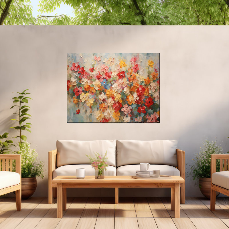 Art sur toile kaléidoscope pour l'extérieur