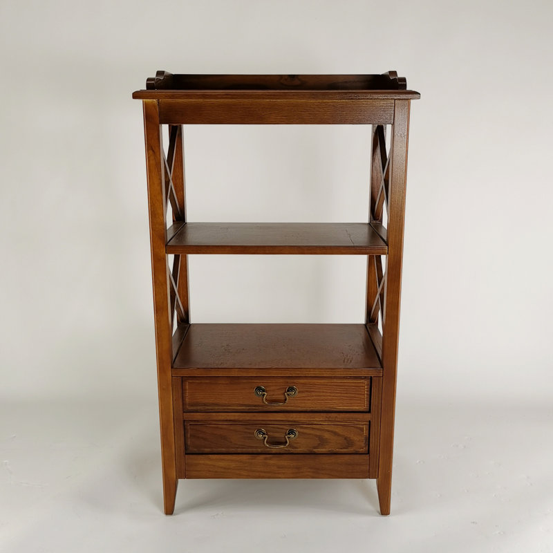 Trost Etagere Storage Bookcase, Brown