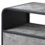 2 supports de télévision en béton gris et noir, rehaussent l'apparence de votre espace de divertissement avec base stable, pouvant accueillir des jeux