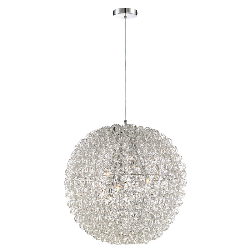 Verdonna 6 - Light Dimmable Globe Chandelier