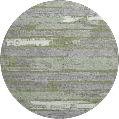 Premium Machine Washable Slesnick AMF1665 Stripes Rug