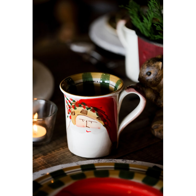 Old St. Nick Earthenware Coffee Mug