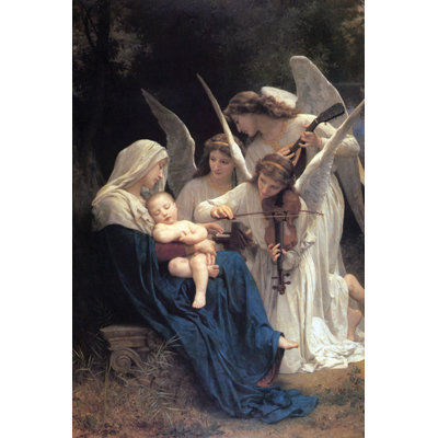 « song of the anges » par william-adolphe bouguereau, reproduction d’art sur toile tendue