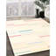 Tapis contemporain ivoire / bleu-581227628