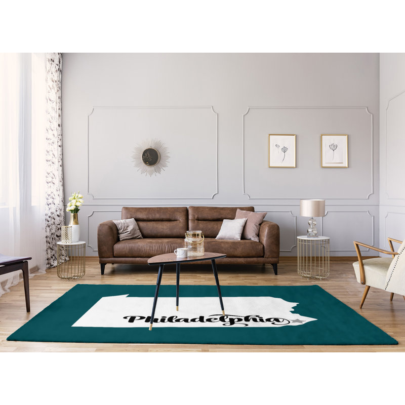 Tapis en poly-chenille philadelphia sports colors, Rectangle 9 pi x 12 pi