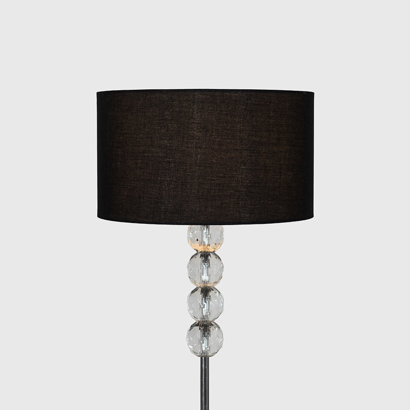Dycus 151cm Traditional Floor Lamp, No, Black