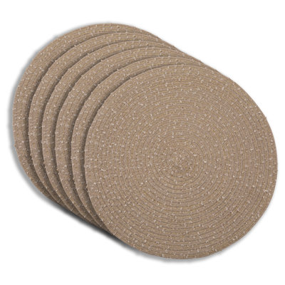 Ensemble de 6 napperons résistants à la chaleur de 15 po x 15 po de Placemats