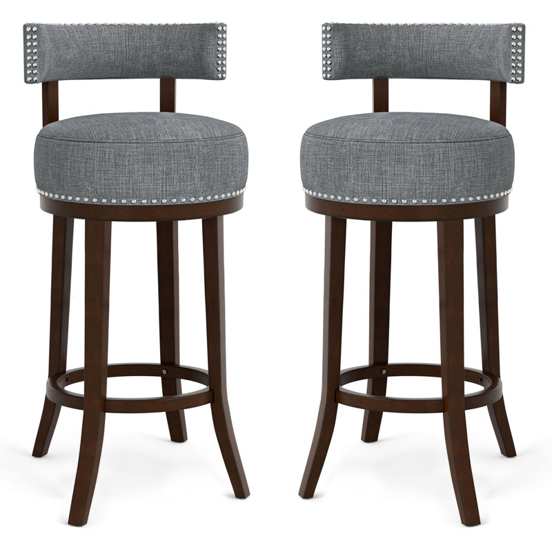 Norden Swivel Bar & Counter Stool, Light grey, Bar Stool (30" Seat Height)