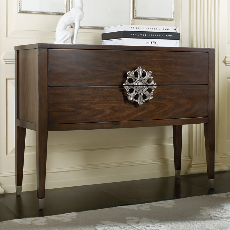 Melange 44'' Solid Wood Console Table