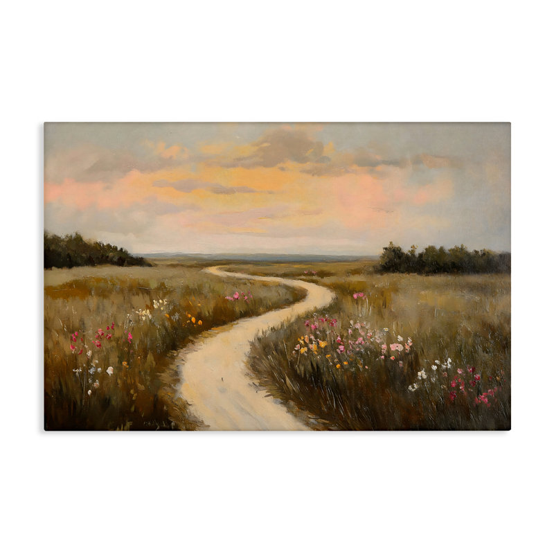 Chemin d'accès à la toile Sunset View, conception par Franklyn Gregory, H 20 po x l 30 po