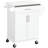 Taunton Rolling Kitchen Island with Stainless Steel Top,wood-905268128