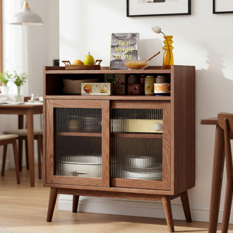 Buffet moderne rétro, H 37,01 po x l 33,86 po x P 15,75 po