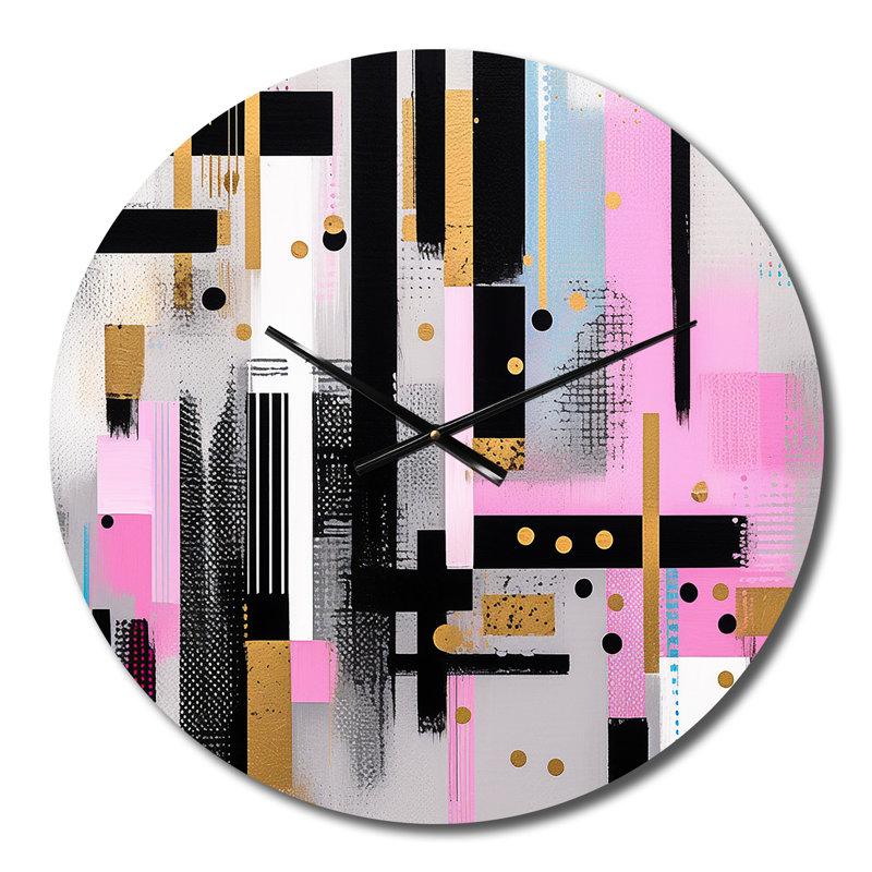 Horloge murale rose, Petit