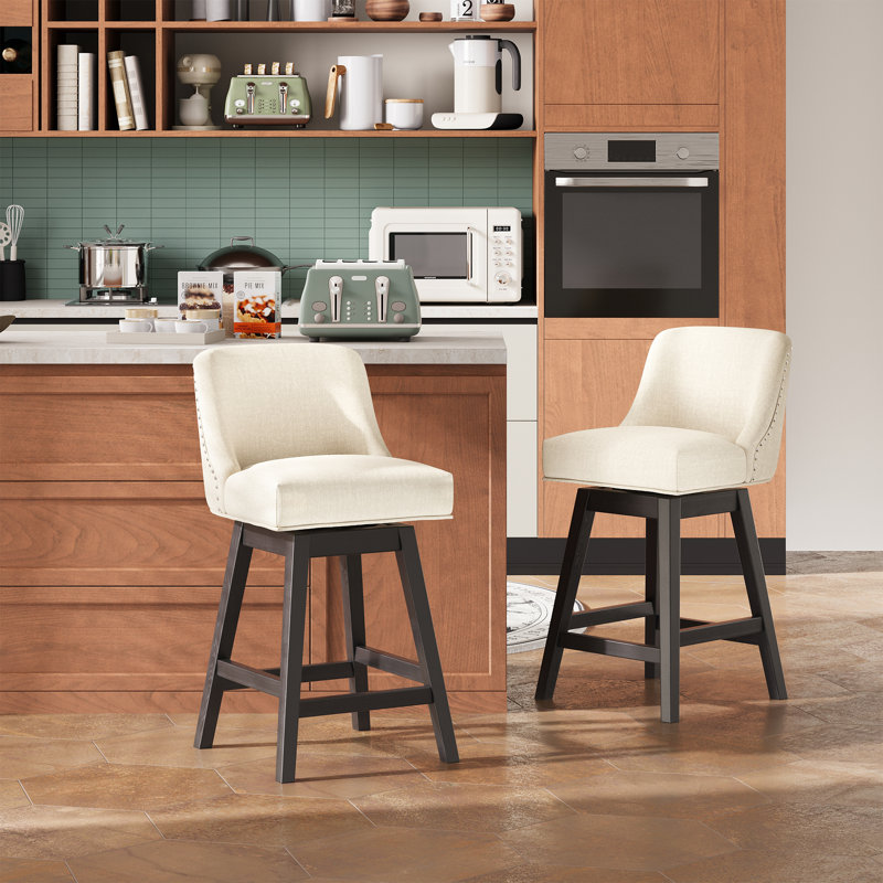 Swivel Counter Stool, Beige