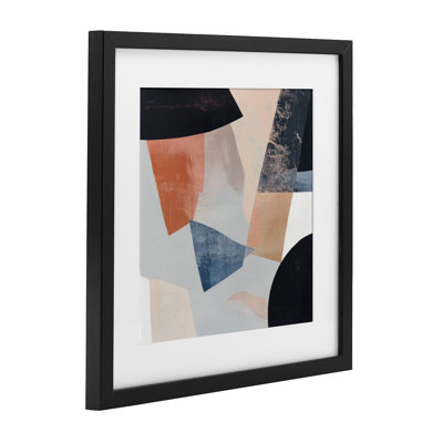«Neutral Fragmented Visions», reproduction sous verre encadrée, design par Mona Grace