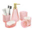 Ensemble d'accessoires de salle de bain, ensemble de distributeur de savon pour salle de bain 5 pièces, ensemble d'accessoires de salle de bain en verre vert avec distributeur de lotion, porte-savon, porte-brosse à dents, gobelet, pots à coton-tige-1195211422