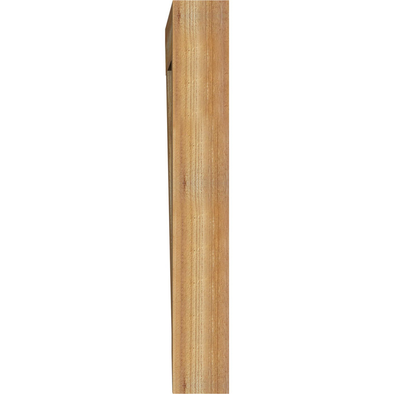 H 6'' W D Wood Bracket / Corbel, Western Red Cedar, 6" W x 42" D x 42" H