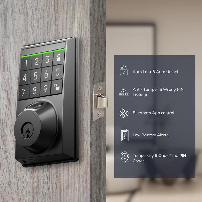 Serrure de porte Bluetooth Z09 4-en-1 